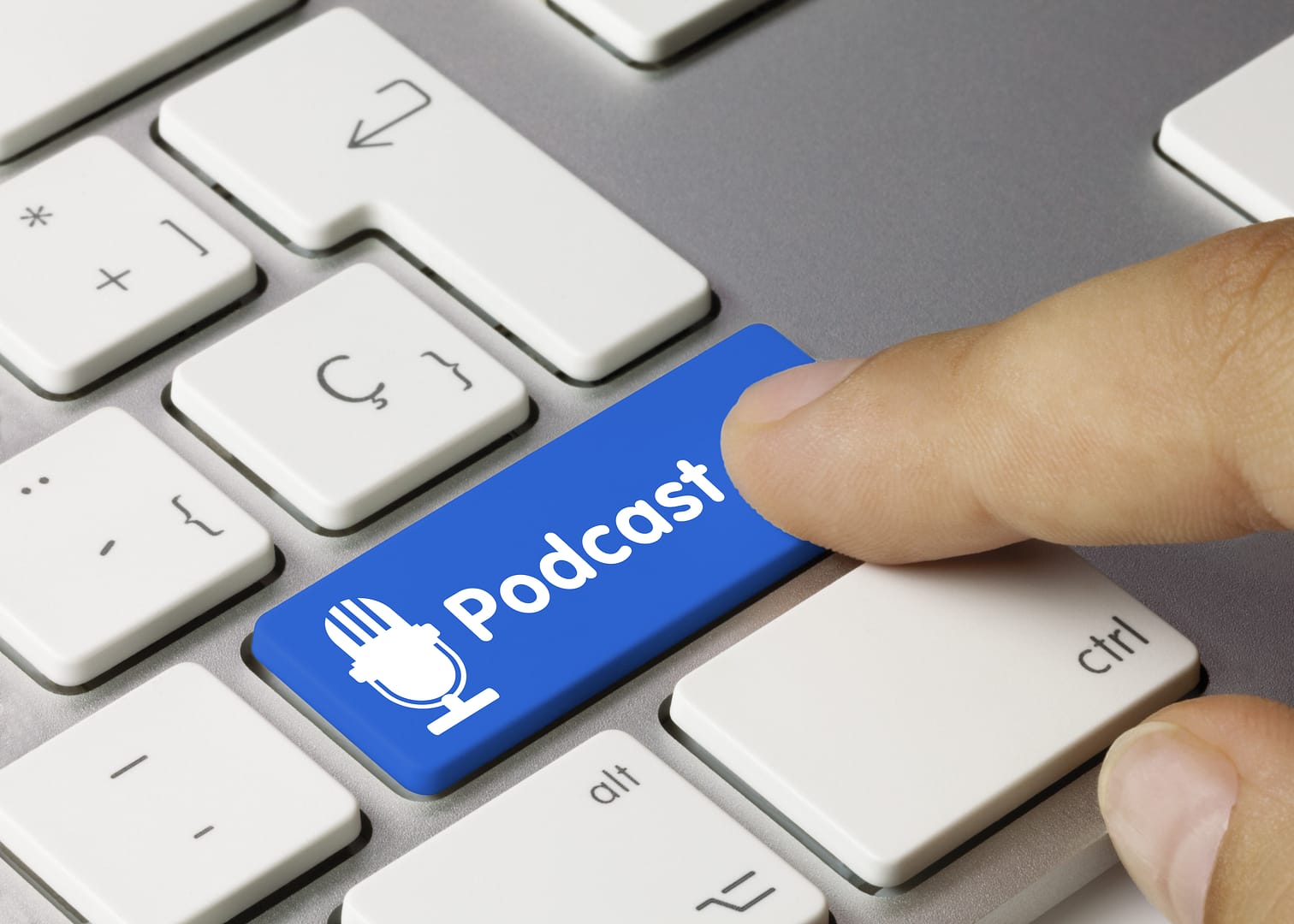 Podcast. Keyboard